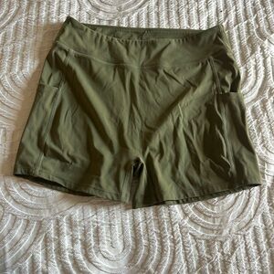 Halara Olive Green Biker Shorts